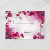 💍Dark Fuchsia Enchantment Waterverf Plaatskaartje (Voorkant)