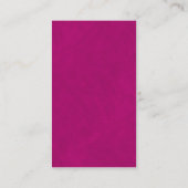 Dark Fuchsia Hibiscus Mini Huwelijkscadeau Registr Informatiekaartje (Achterkant)