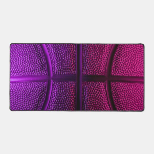 Dark Fuchsia Neon Paarse Basketbal Gaming Bureaumat (Voorkant)