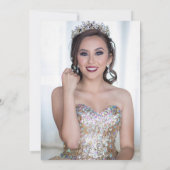 Dark Fun Star Prom Sterrennacht Sky Quinceanera Bedankkaart (Achterkant)