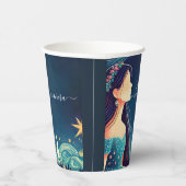 Dark Fun Star Prom Sterrennacht Sky Quinceanera Papieren Bekers (Rechts)