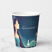 Dark Fun Star Prom Sterrennacht Sky Quinceanera Papieren Bekers (Voorkant)