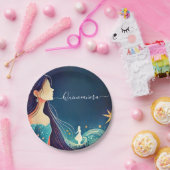 Dark Fun Star Prom Sterrennacht Sky Quinceanera Papieren Bordje (Feest)