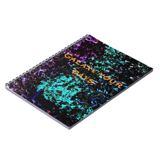 Dark galaxy abstract Spiral Photo Notebook,Dark Notitieboek (Linkerzijde)
