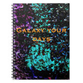 Dark galaxy abstract Spiral Photo Notebook,Dark Notitieboek (Voorkant)