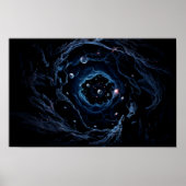 Dark Galaxy Outer Space Poster Print Wall Art (Voorkant)