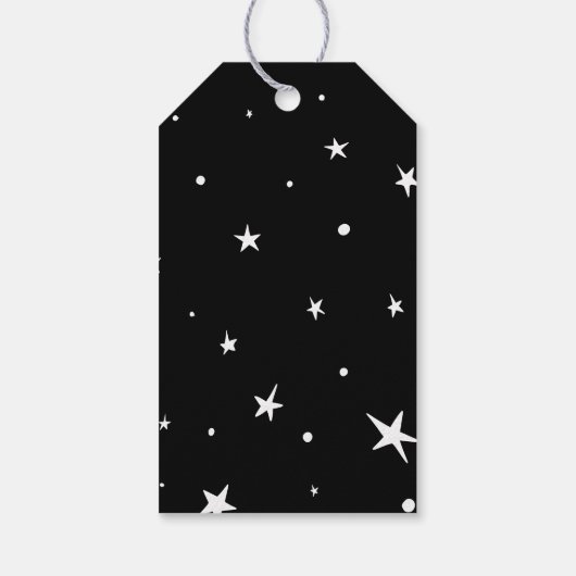 Dark Galaxy Space Craft die je afhaalt Dank je wel Cadeaulabel (Achterkant)