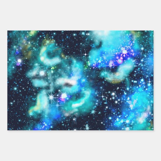 Dark Galaxy Stars Universe Inpakpapier Vel (Voorkant)