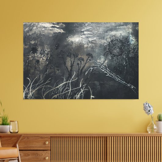 Dark Garden Canvas Afdruk (Insitu (Woonkamer))