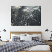 Dark Garden Canvas Afdruk (Insitu (Slaapkamer))