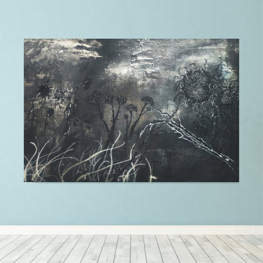 Dark Garden Canvas Afdruk (Insitu (Houten vloer))