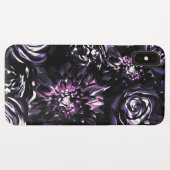 Dark Garden die Paarse Glam Flowers slaan Case-Mate iPhone Case (Achterkant (horizontaal))