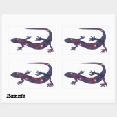 Dark Gecko Starscape-Sticker Rechthoekige Sticker (Vel)