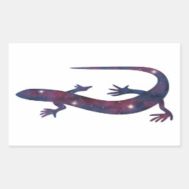Dark Gecko Starscape-Sticker Rechthoekige Sticker