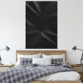 Dark Geometry Minimalist Abstract Canvas Afdruk (Insitu (Slaapkamer))