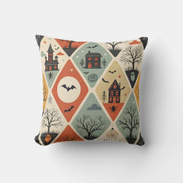 Dark ghost pattern kussen