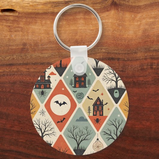 Dark ghost pattern sleutelhanger (Voorkant)