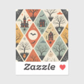 Dark ghost pattern sticker (Vel)