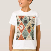 Dark ghost pattern t-shirt (Voorkant)