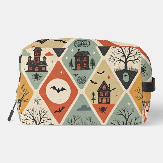 Dark ghost pattern toilettasje (Achterkant)