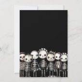 Dark  Ghotic Voodoo Halloween Party Kaart (Achterkant)