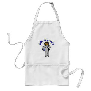 Dark Girl Astronaut Standaard Schort