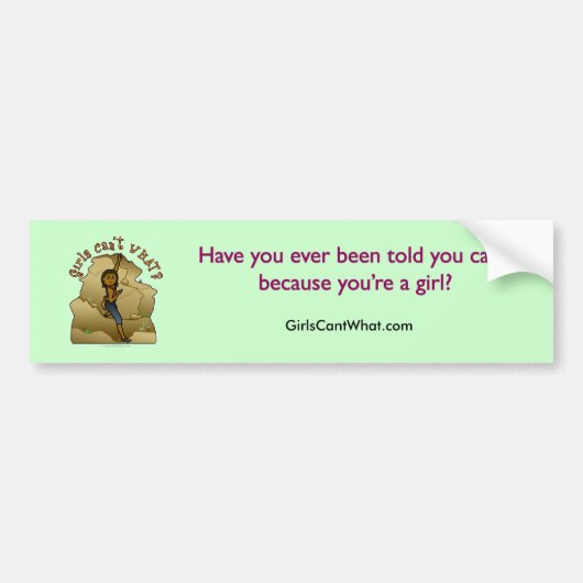 Dark Girl Rock Bumpersticker (Voorkant)