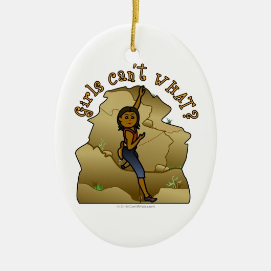 Dark Girl Rock Keramisch Ornament (Voorkant)