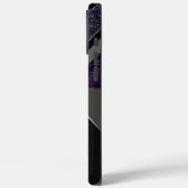 Dark Glitter Geometrische iPhone Case (Achterkant / Links)