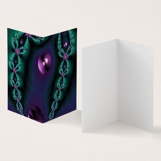 dark glowing fractal image visitekaartje (Binnen en buitenkant)