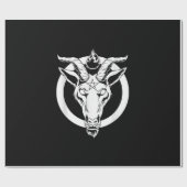 Dark Goat Baphomet, Satanic Lucifer Beelzebub Gift Cadeaupapier (Vlak)