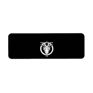 Dark Goat Baphomet, Satanic Lucifer Beelzebub Gift Etiket