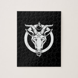 Dark Goat Baphomet, Satanic Lucifer Beelzebub Gift Legpuzzel