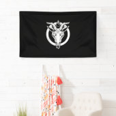 Dark Goat Baphomet, Satanic Lucifer Beelzebub Gift Spandoek (Insitu)