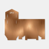 Dark Gold-gepersonaliseerde ventilatordozen Bedankdoosjes (Uitgevouwen)