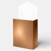 Dark Gold-gepersonaliseerde ventilatordozen Bedankdoosjes (Geopend)