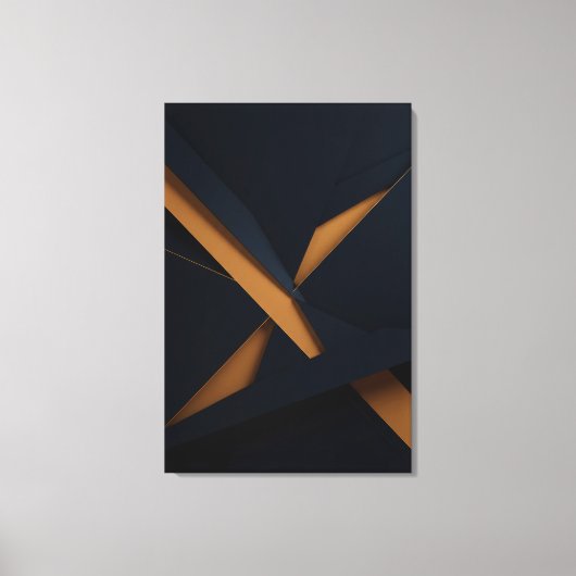 Dark Gold Luxury Canvas Afdruk (Voorkant)