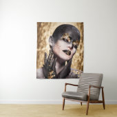 Dark Golden Beauty Body Paint Glamorous Art Wandkleed (In situ)