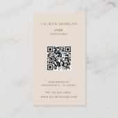 Dark Golden Moon Phases Yoga Studio Visitekaartje (Achterkant)