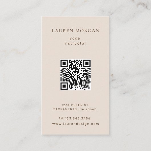 Dark Golden Moon Phases Yoga Studio Visitekaartje (Achterkant)