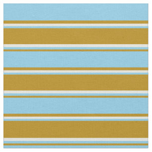 Dark Goldenrod, Sky Blue en beige kleuren Stof