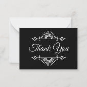 Dark Gothic Alternative Halloween wedding Notitiekaartje (Voorkant)