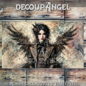 Dark Gothic Angel Decoupage Tissuepapier