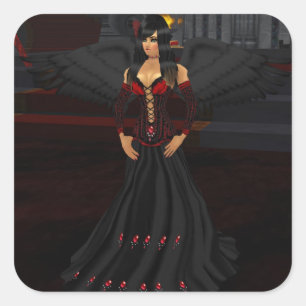 Dark Gothic Angel Stickers