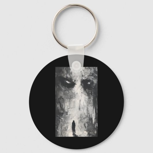 Dark Gothic Demon Path Horror Art Evil Grunge Goth Sleutelhanger (Voorkant)