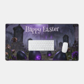Dark Gothic Easter Scene with Glowing Eggs Bureaumat (Keyboard & Muis)