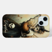  Dark Gothic Fairy Halloween, aangepaste naam Case-Mate iPhone Case (Achterkant (horizontaal))