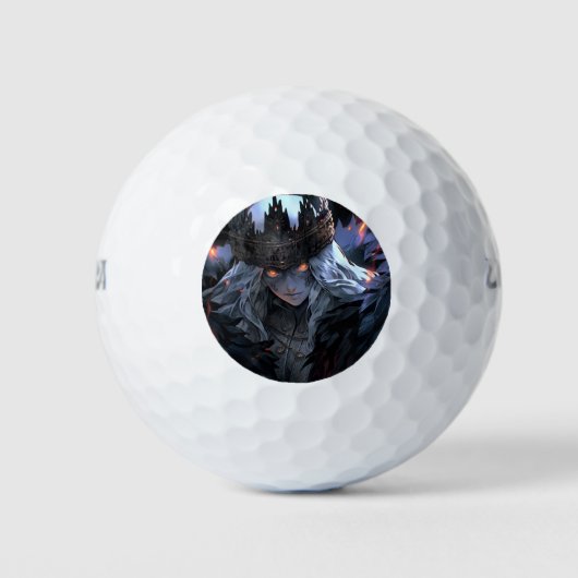 Dark Gothic Fantasy Anime Golfballen (Voorkant)