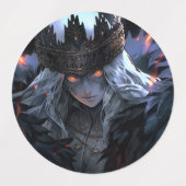 Dark Gothic Fantasy Anime Labels (Design 2)