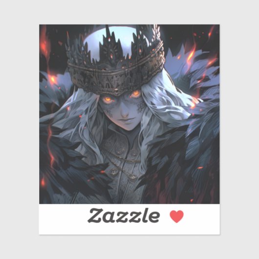 Dark Gothic Fantasy Anime Sticker (Vel)